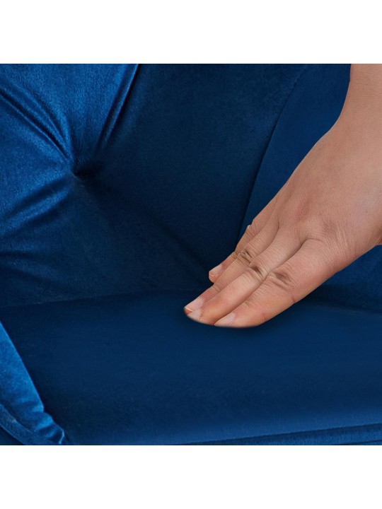 Cassis bársony látogatói szék, kék