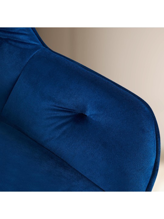 Cassis bársony látogatói szék, kék