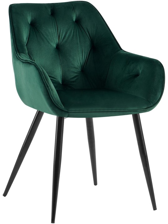 Cassis bársony látogatói szék, zöld