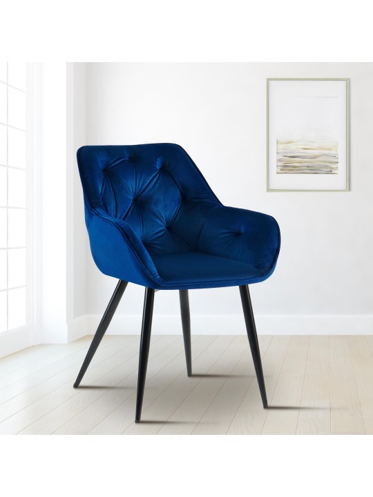 2 db étkezőszék készlet Cassis, kék