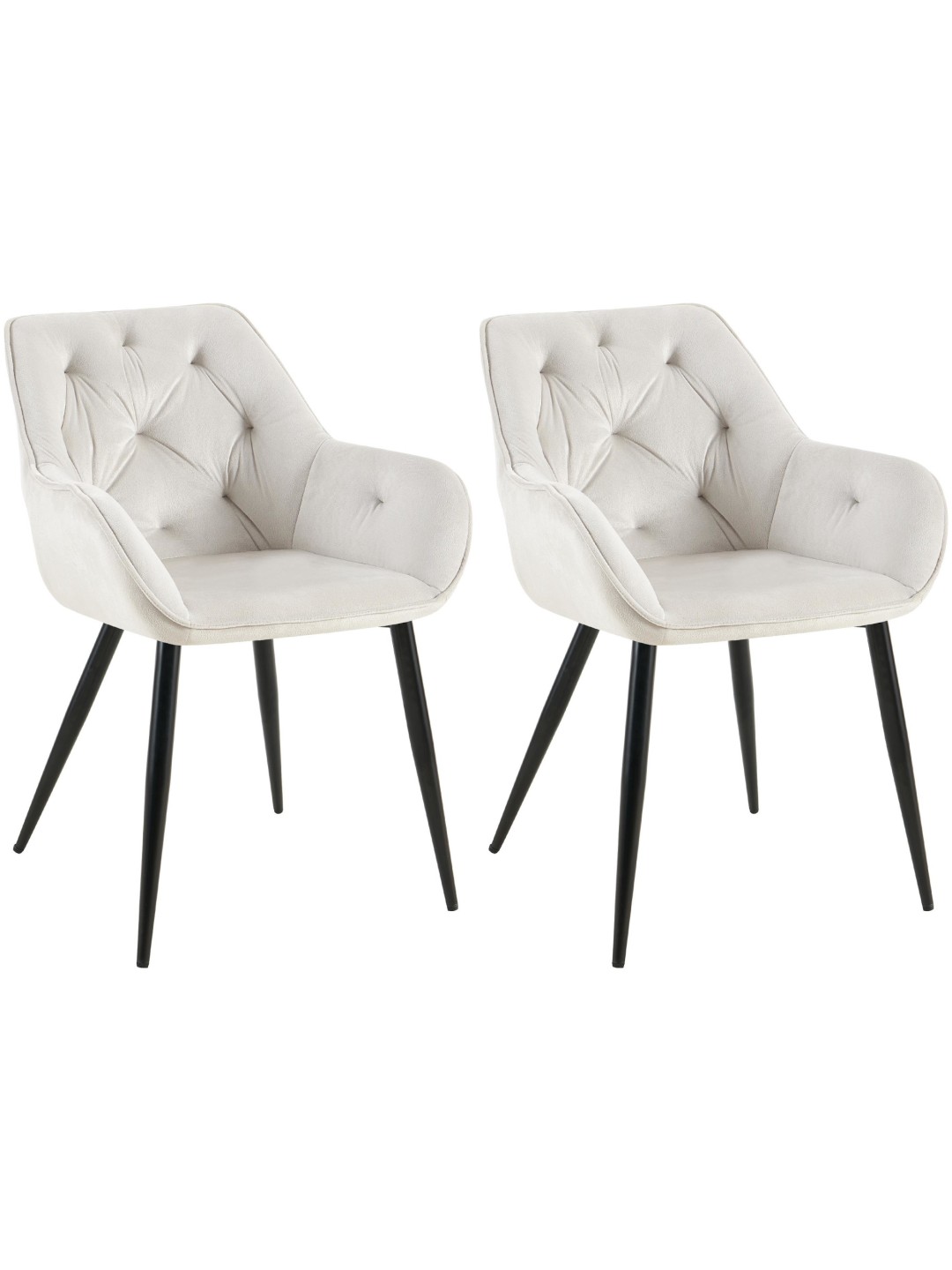 2 db étkezőszék készlet Cassis, világosszürke