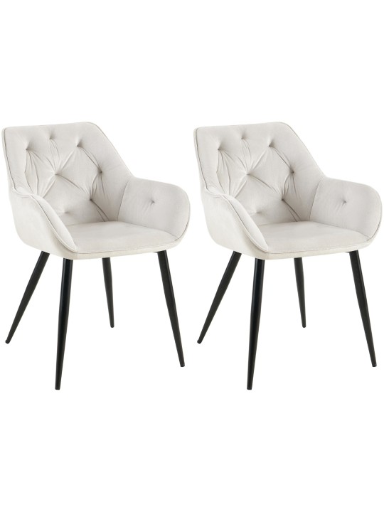 2 db étkezőszék készlet Cassis, világosszürke