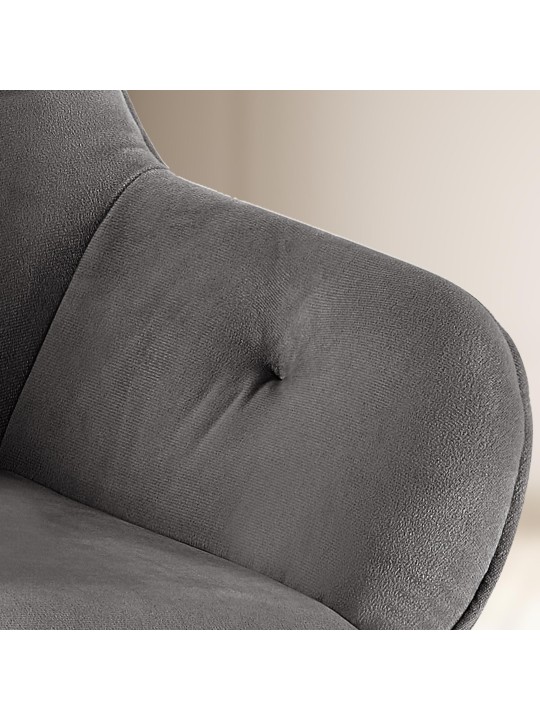 2 db étkezőszék készlet Cassis, sötétszürke