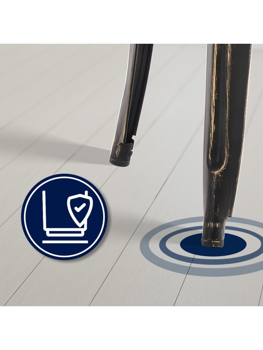 Joshua antik bárszék, fekete-arany