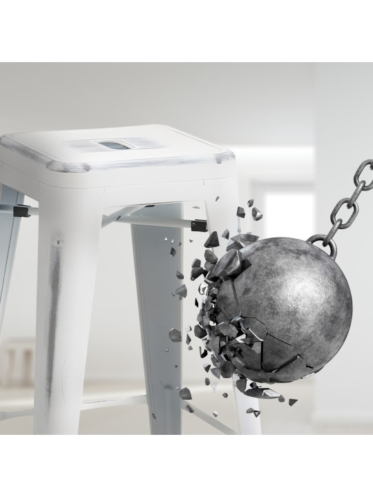 Joshua 2 db bárszék készlet, antik fehér Joshua 2 db bárszék készlet, antik fehér