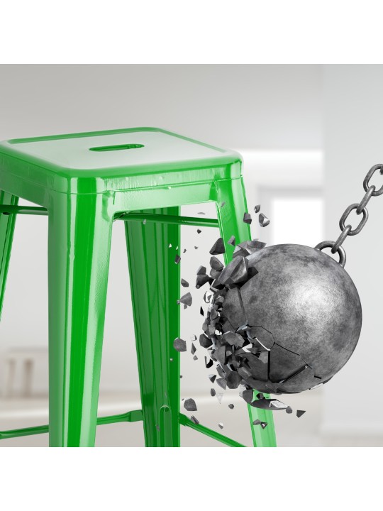 Joshua 2 db bárszék készlet, zöld