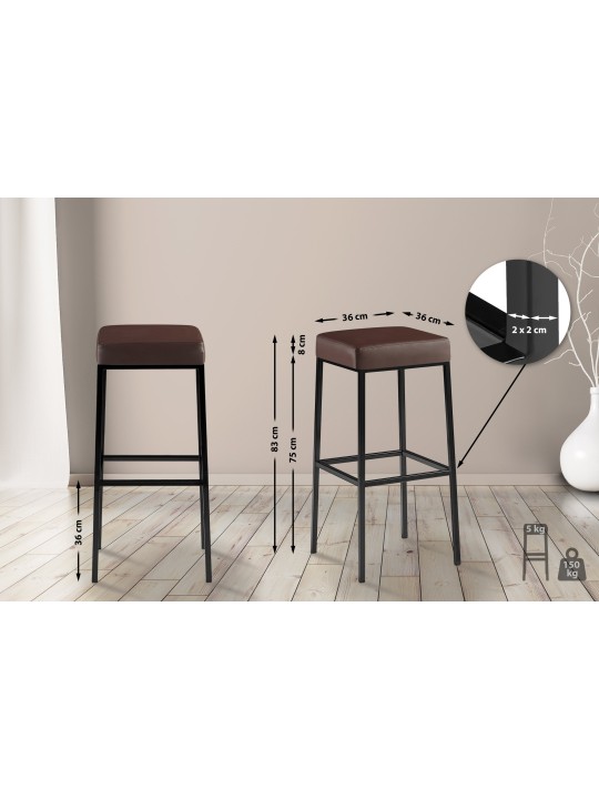 Bárszék Montreal B85, barna