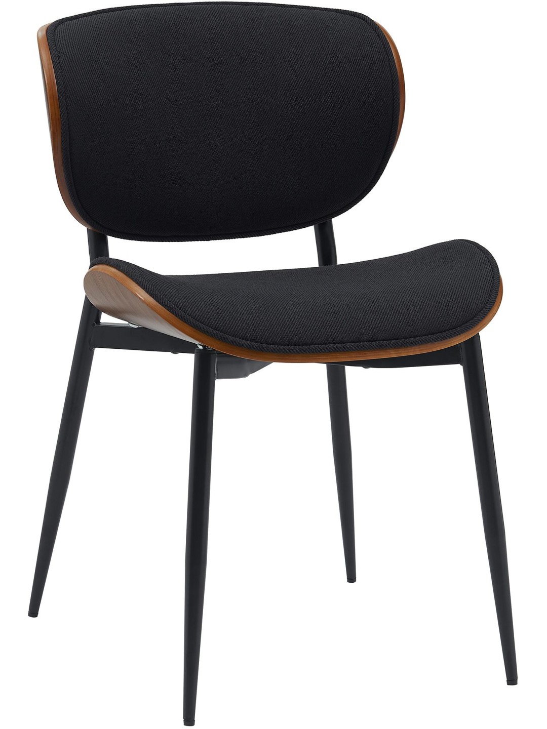 Látogatószék Enid szövet, dió/fekete
