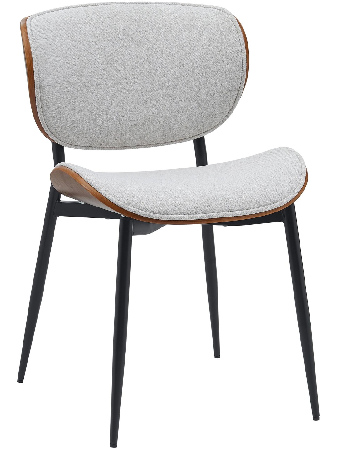 Látogatószék Enid szövet, dió/krém