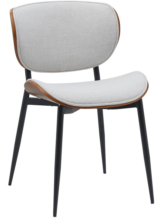 Látogatószék Enid szövet, dió/krém