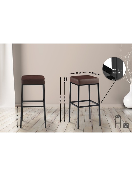 Bárszék Montreal B80, barna