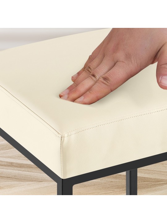 2 db bárszék készlet Montreal 85 műbőr, krém