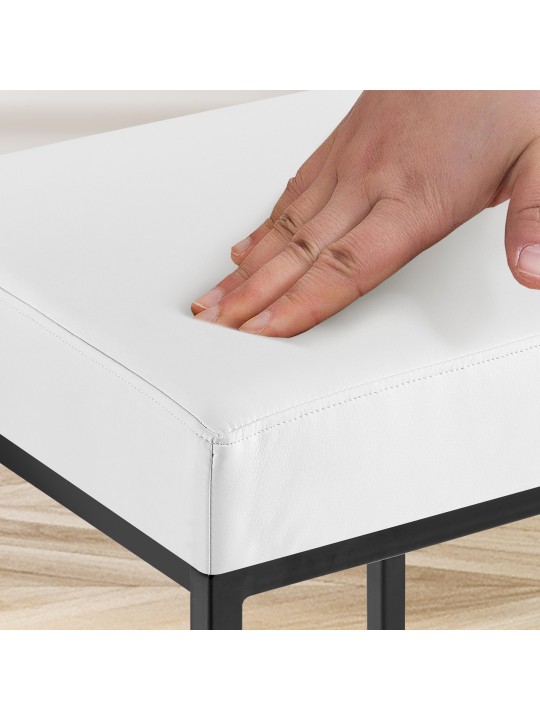 2 db bárszék készlet Montreal 85 műbőr, fehér