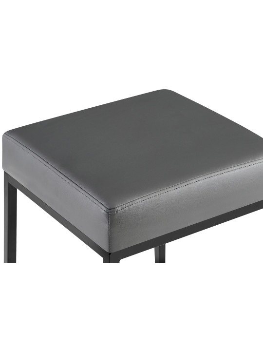 2 db bárszék készlet Montreal 80 műbőr, szürke