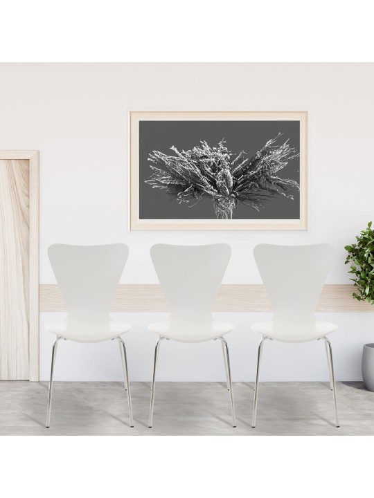 2 db Calisto látogatói szék készlet, fehér