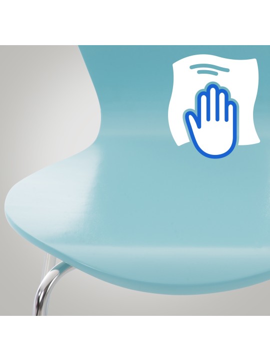 2 db Calisto látogatói szék készlet, világoskék