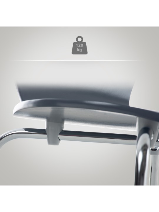 2 db Calisto látogatói szék készlet, szürke