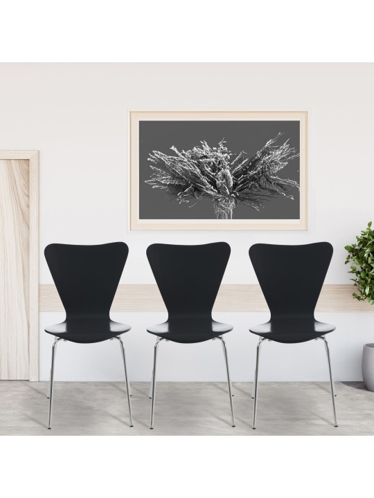 2 db Calisto látogatói szék készlet, fekete