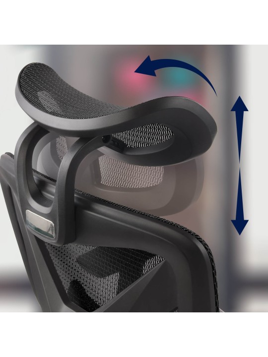 Reston irodai szék, fekete/fekete