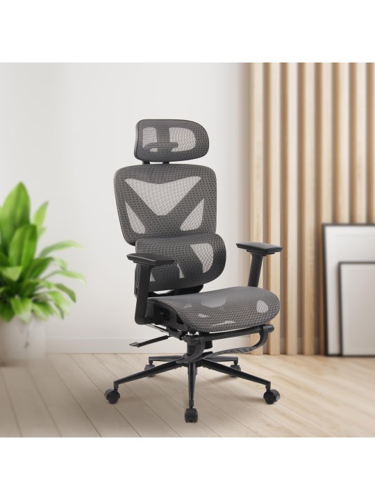 Reston irodai szék, fekete/szürke