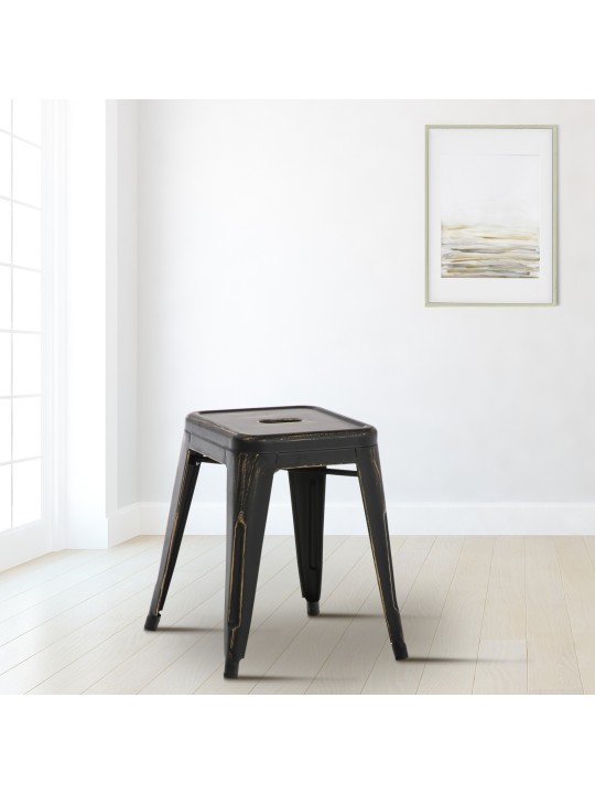 Antik Armin szék, fekete-arany