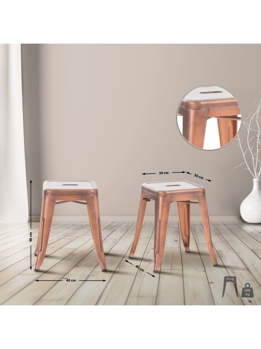 Armin széklet, réz Armin széklet, réz