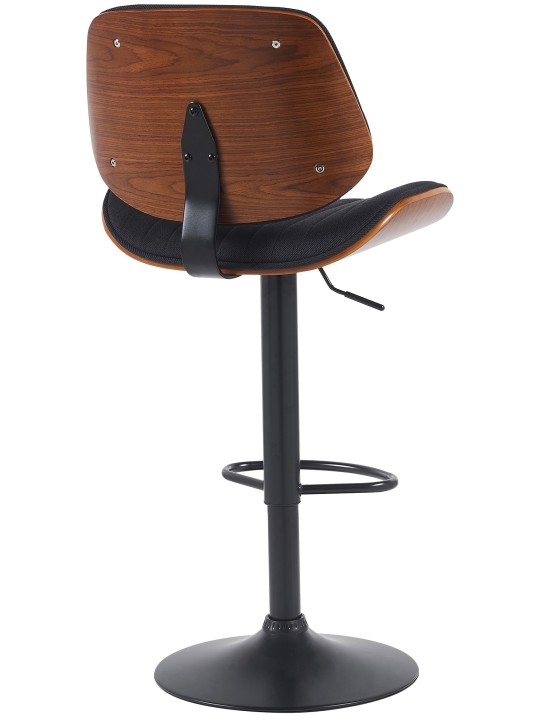 Bárszék Clawson szövet, dió/fekete