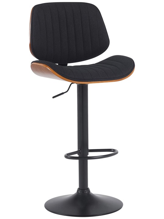 Bárszék Clawson szövet, dió/fekete