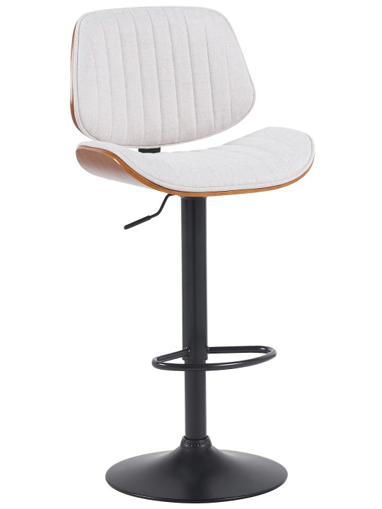 Bárszék Clawson szövet, dió/krém