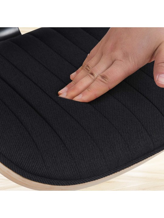 Bárszék Clawson szövet króm, natúr/fekete