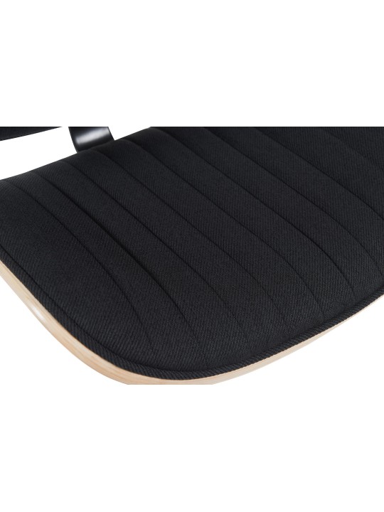 Bárszék Clawson szövet króm, natúr/fekete