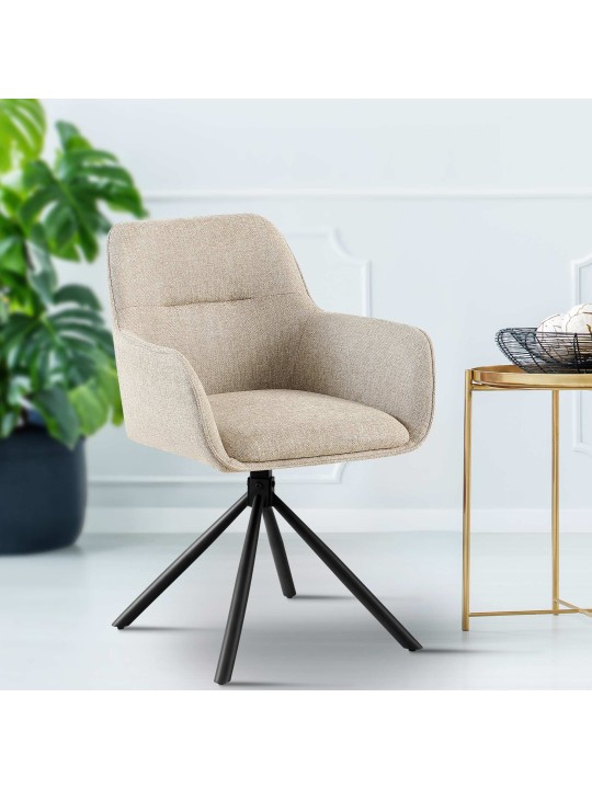 Szék Tipton szövet, taupe