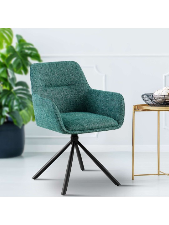 Szék Tipton szövet, sötétzöld