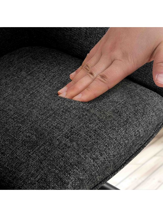 Szék Tipton szövet, sötétszürke