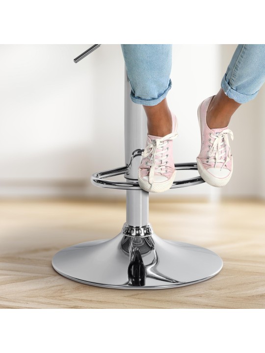 Bárszék Olinda bársony króm, barna