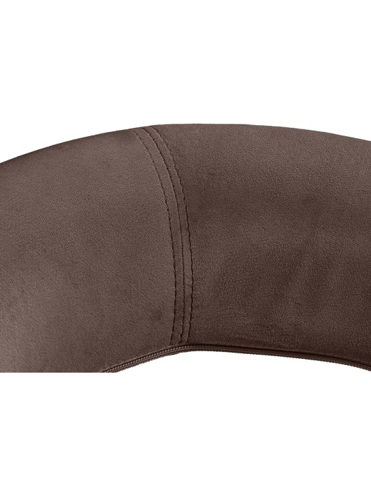 Bárszék Olinda bársony króm, barna