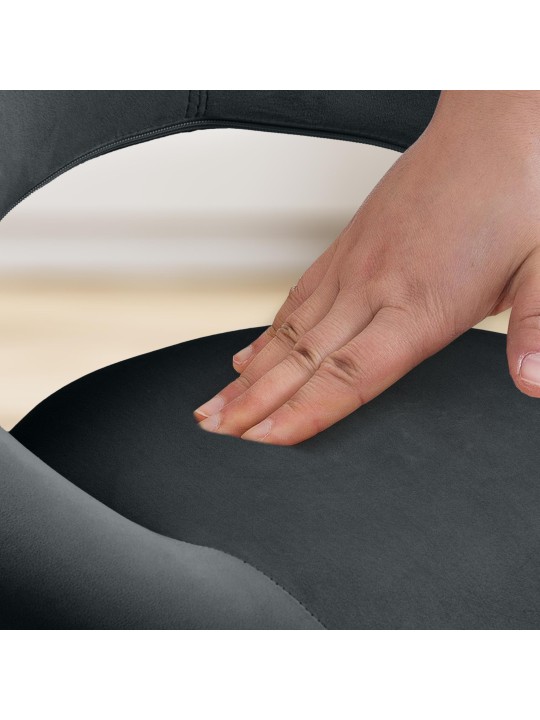 Bárszék Olinda bársony, fekete