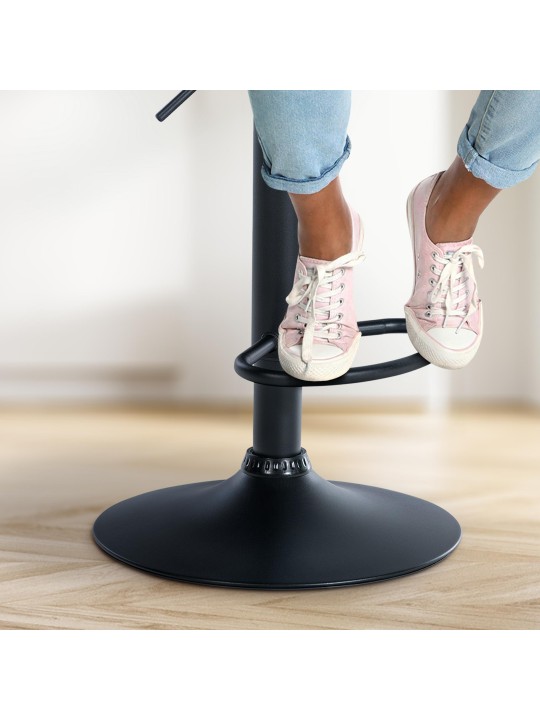 Bárszék Olinda bársony, sötétszürke