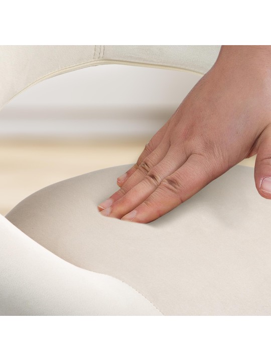 Bárszék Olinda bársony, krém