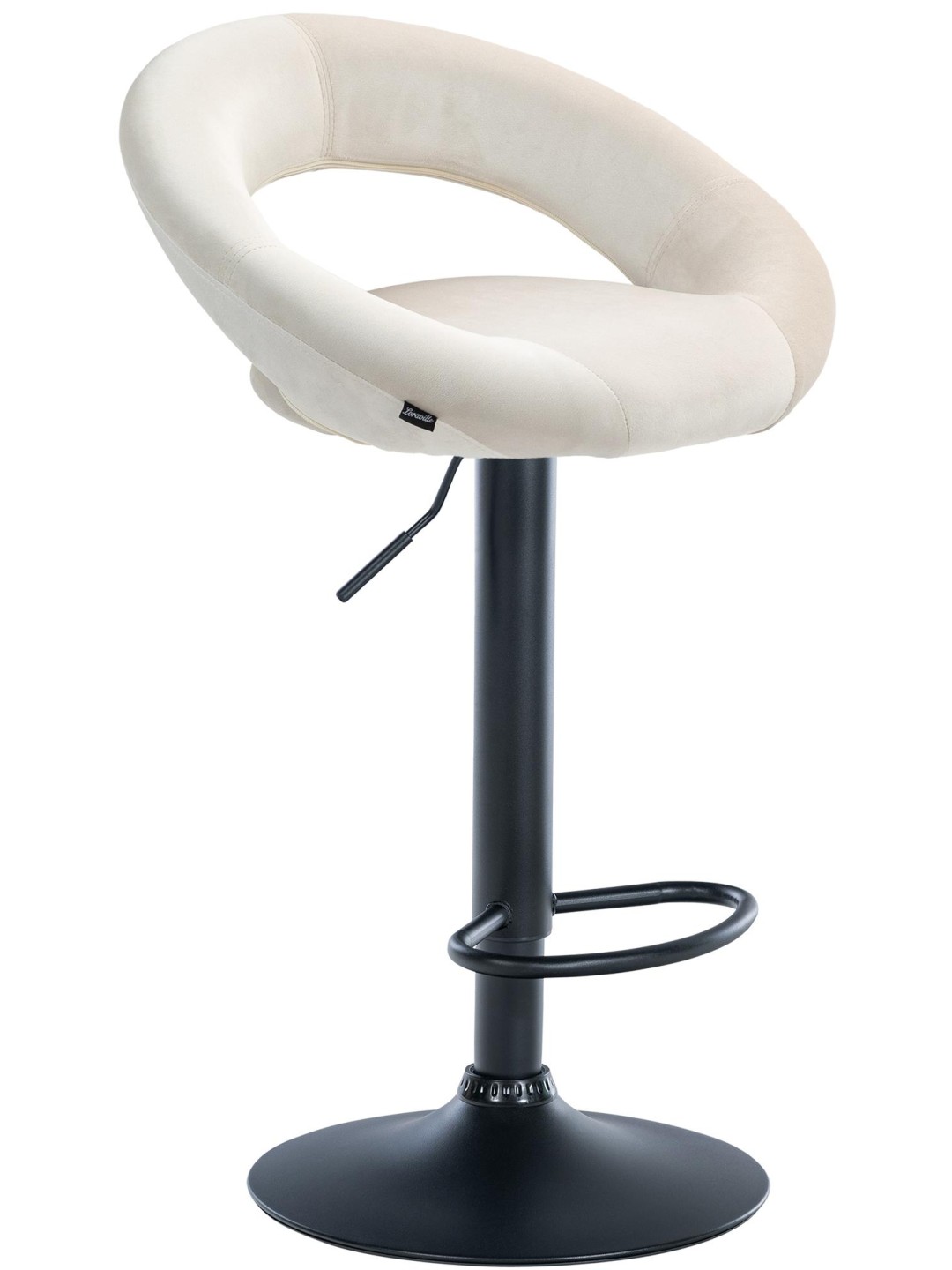 Bárszék Olinda bársony, krém