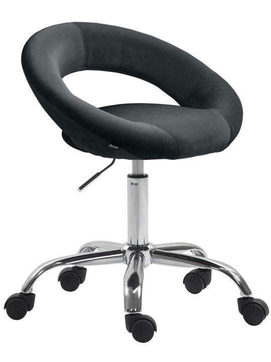 Olinda bársony munkaszék, fekete