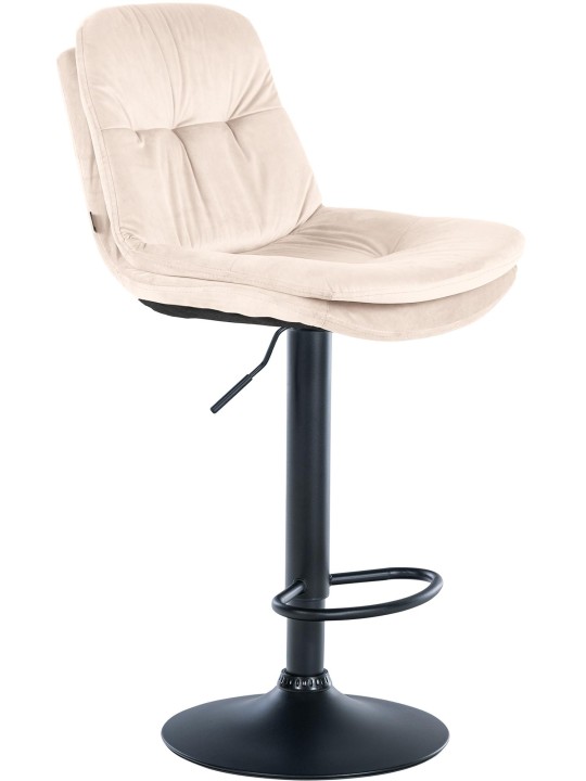 Bárszék Laurel bársony, krém