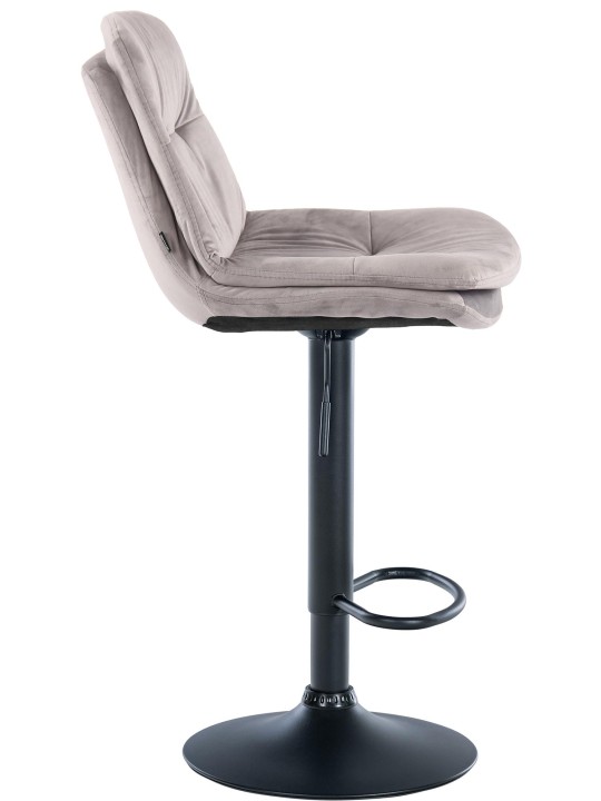 Bárszék Laurel bársony, szürke