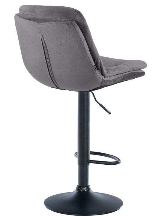 Bárszék Laurel bársony, sötétszürke