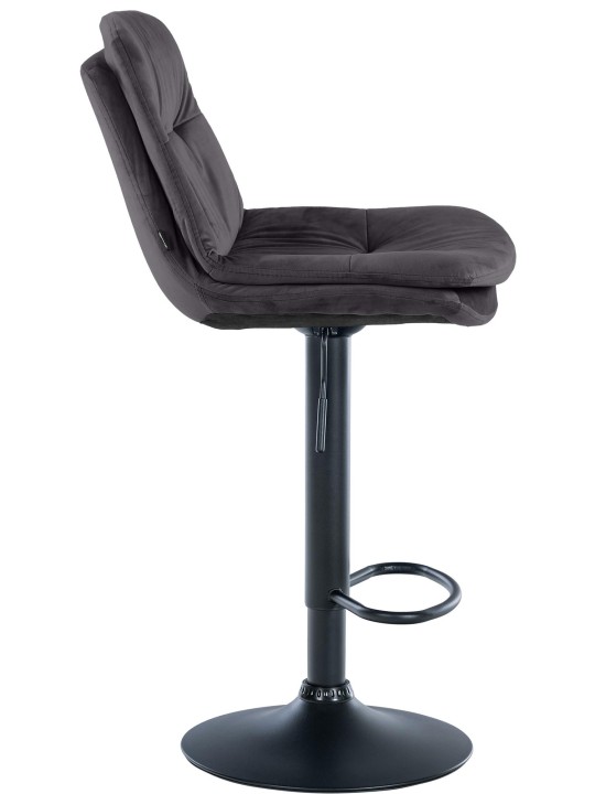 Bárszék Laurel bársony, fekete