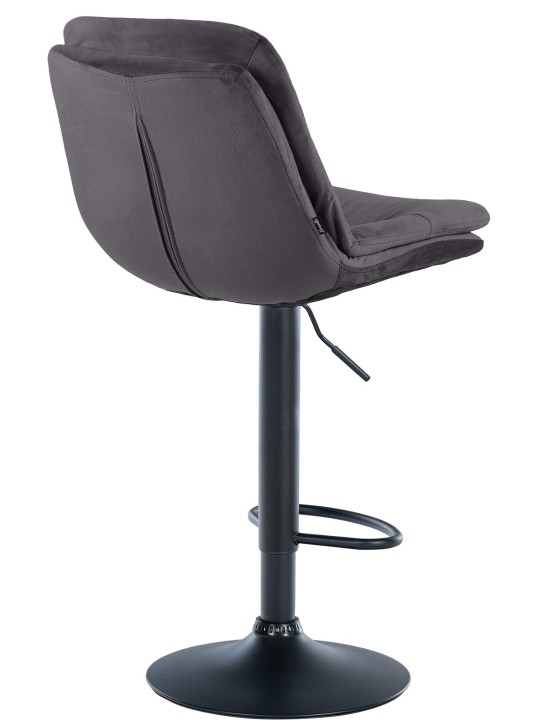 Bárszék Laurel bársony, fekete