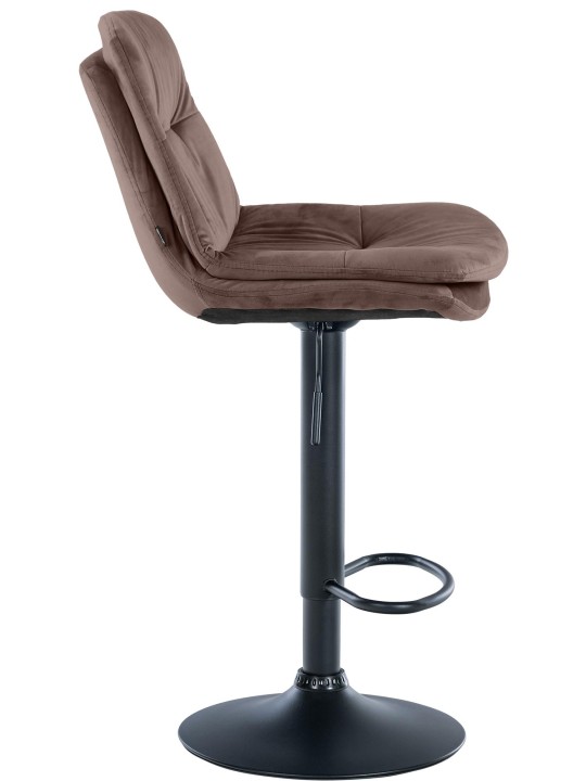 Bárszék Laurel bársony, barna