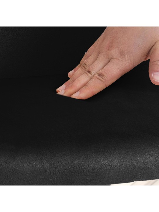 Jaysie bársony étkezőszék, fekete