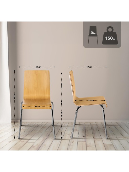 Gahanna látogatói szék, natúr