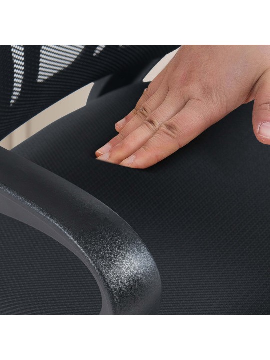 Eureka látogatói szék, fekete